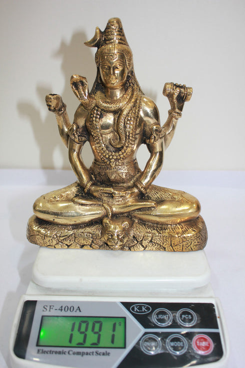 Brass Shiv Ji Idol Statue 1991g